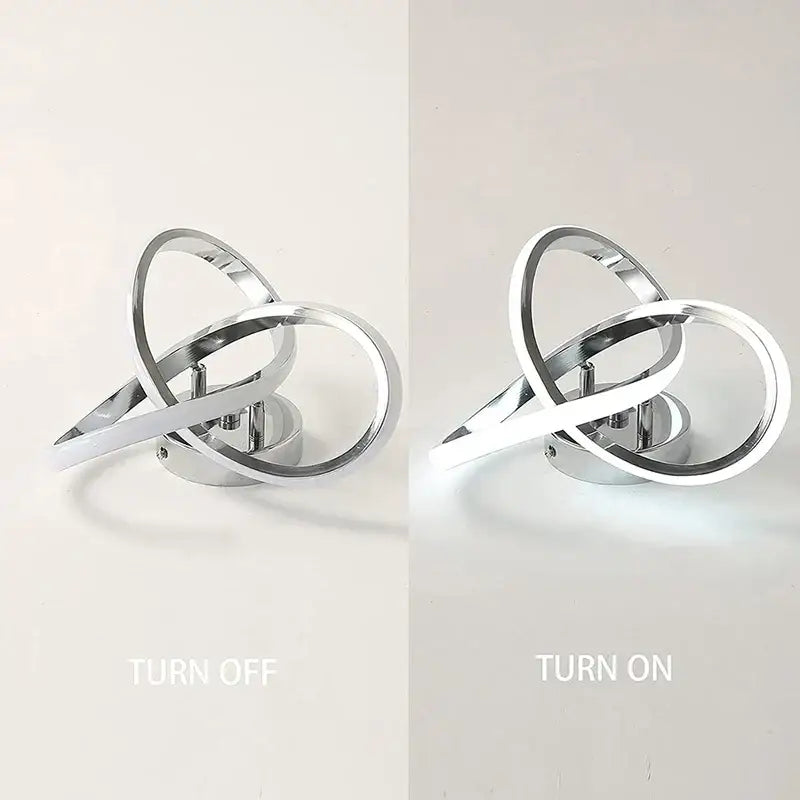 Circle Intercept Shape LED Modern Minimalist Ceiling Lights - Ceiling Lamp