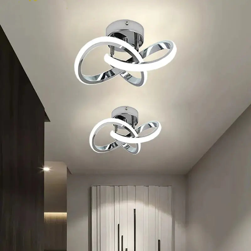 Circle Intercept Shape LED Modern Minimalist Ceiling Lights - Ceiling Lamp