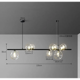 Clear Glass Bubble LED Chandelier Lamp - Ceiling Light