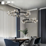Clear Glass Bubble LED Chandelier Lamp - Ceiling Light