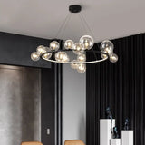 Clear Glass Bubble LED Chandelier Lamp - Ceiling Light