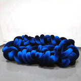 Compressed Hand Woven Craft Velvet Braid Sofa - 355 x 150 x 65cm - Compressed Sofa