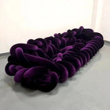 Compressed Hand Woven Craft Velvet Braid Sofa - Compressed Sofa