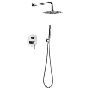 Chrome Single Handle Built-in Shower Set Modern Design, main product view