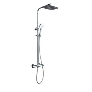 Chrome Thermostatic Shower Set Modern Design, main product view