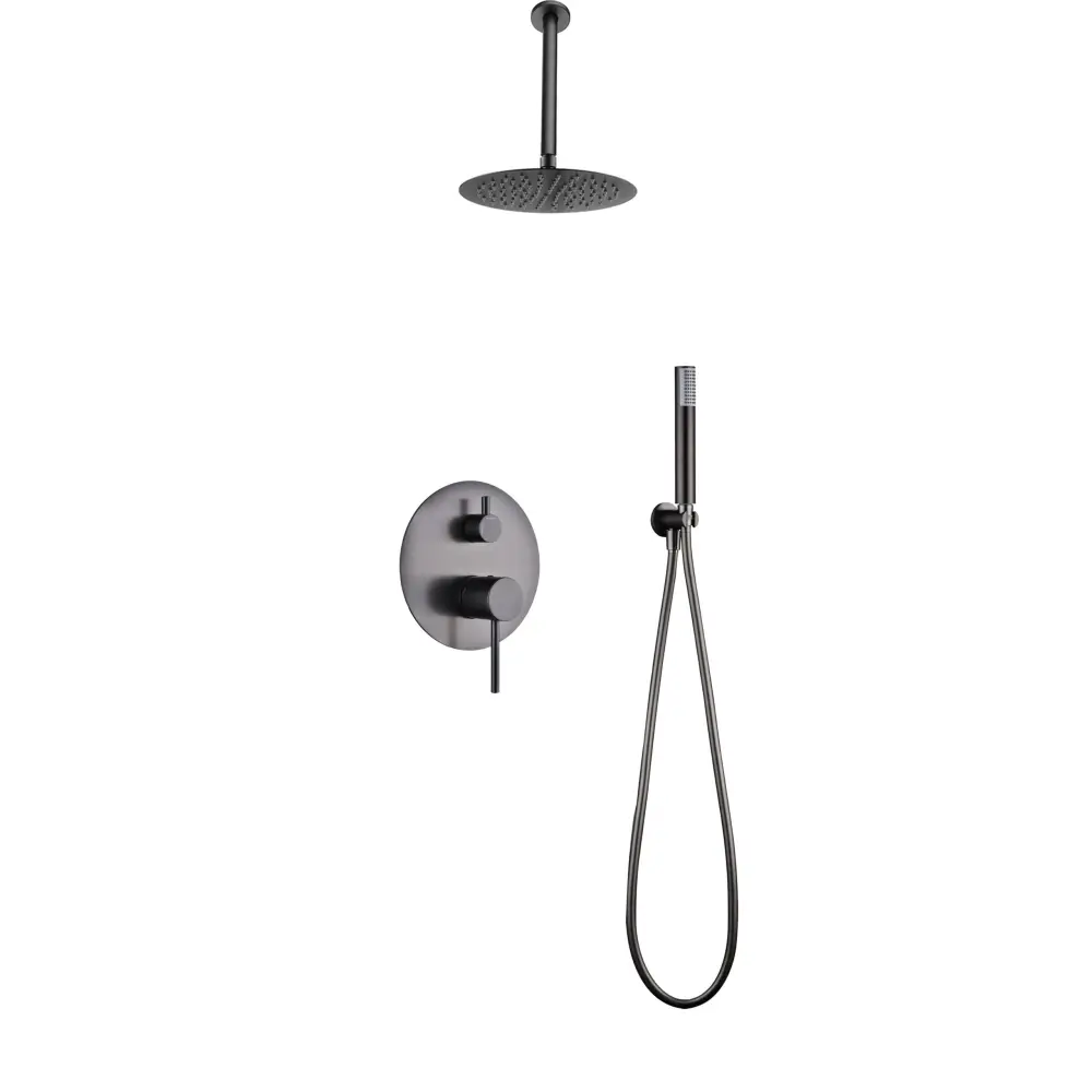Tivoli Black Gun Metal Built-in Single Handle Shower Set