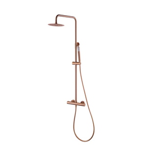 Brushed Rose Gold Thermostatic Shower Set, main product view