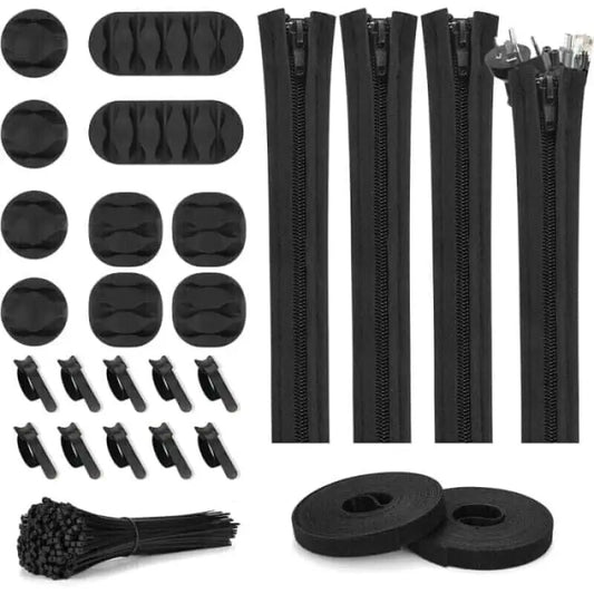 Cord Management Organizer Kit - Black - Cord Organizer