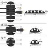 Cord Management Organizer Kit - Black - Cord Organizer