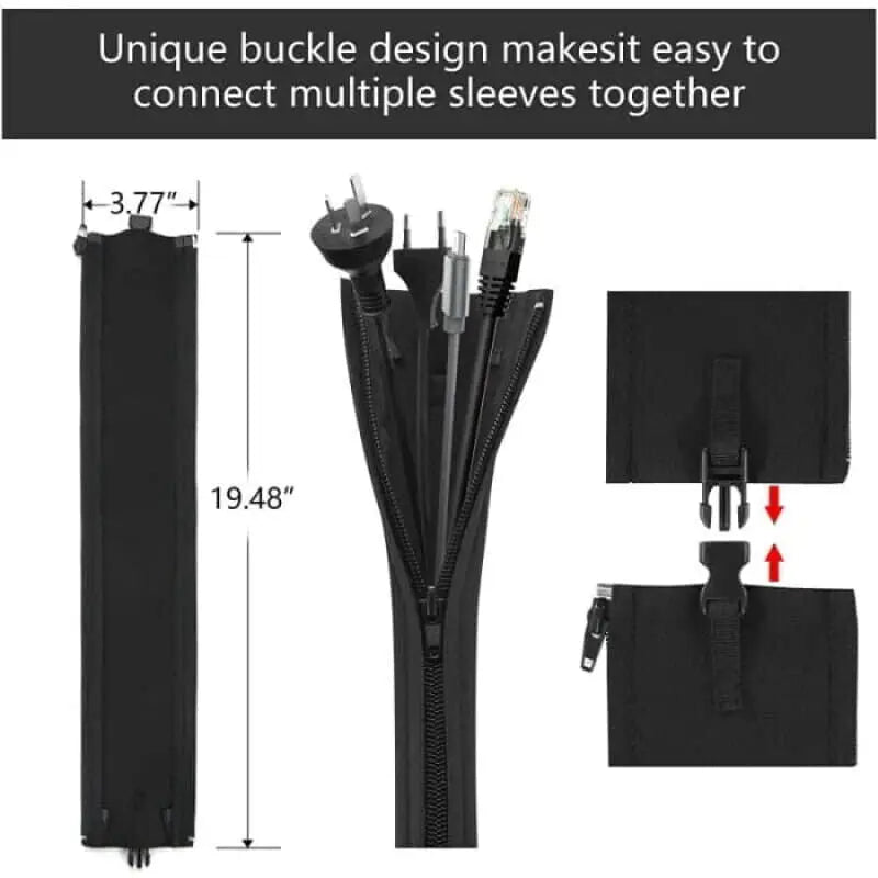 Cord Management Organizer Kit - Black - Cord Organizer