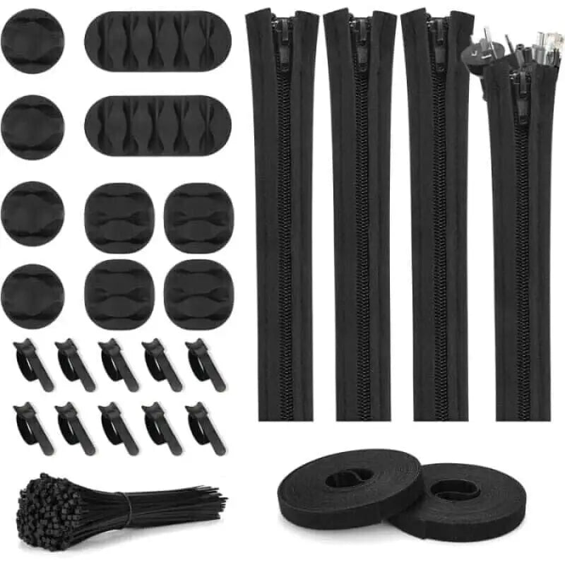 Cord Management Organizer Kit - Black - Cord Organizer