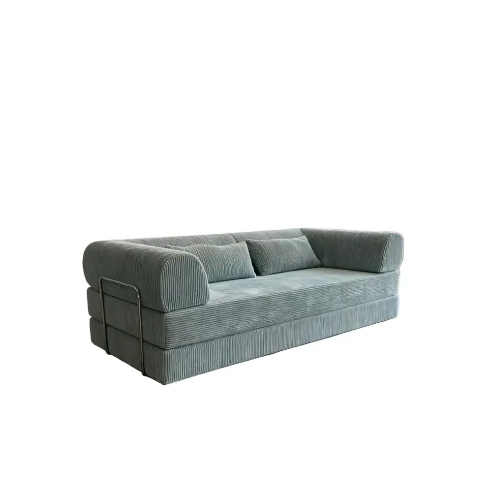 Corner 2 Seat Vacuum Compression Sofa - Gray - Compressed Sofa