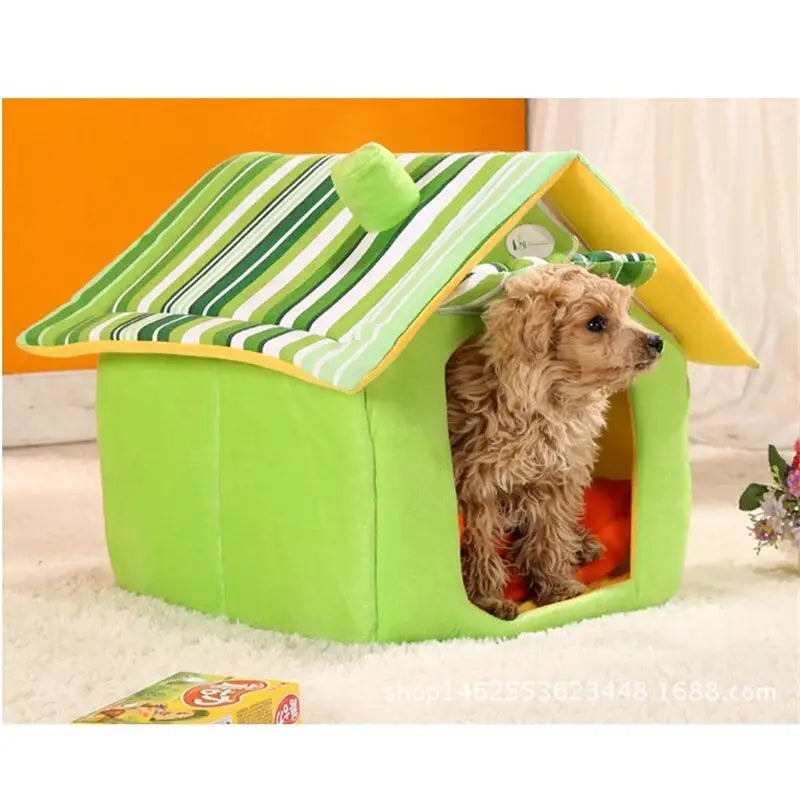 Cute And Soft House For Pets - Green / S: 35X30X30 - House pet
