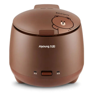 Cute Electric Rice Cooker Non-stick Inner - Brown / 220-240V / EU
