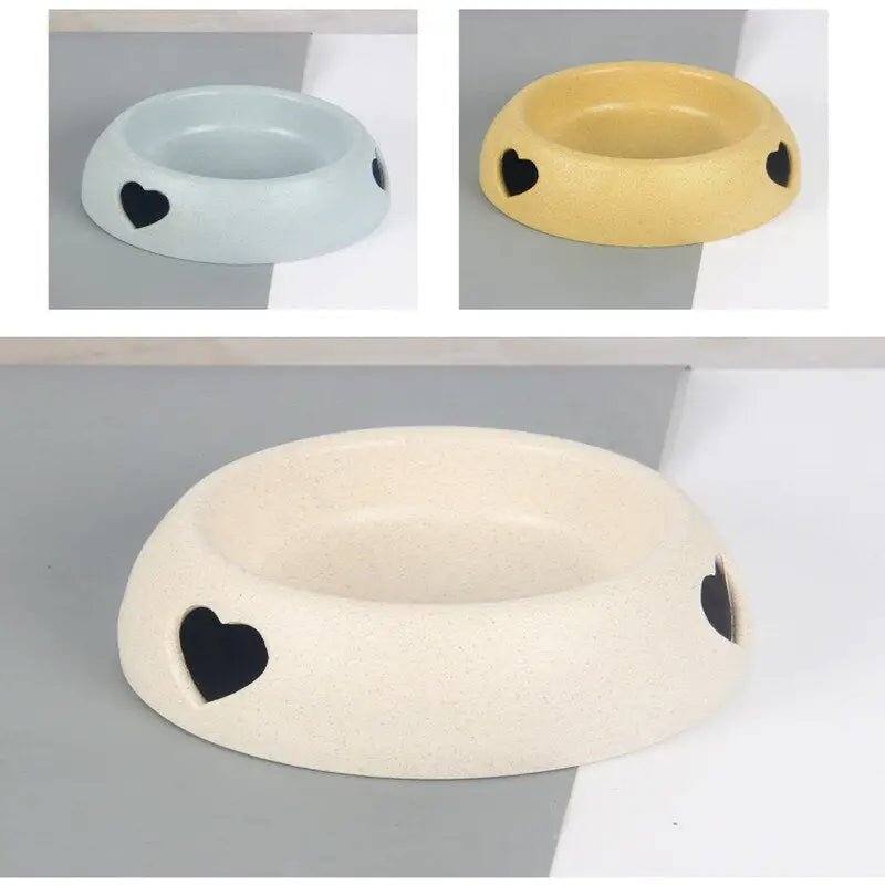 Cute Pet Food Bowl With Heart - Pet Food Bowl