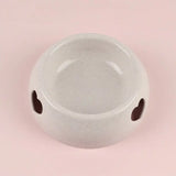 Cute Pet Food Bowl With Heart - White / S13x17.5x5.8cm - Pet Food Bowl