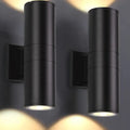 Up and Down Cylinder Outdoor Aluminum Wall Sconce Light - Wall Lamp