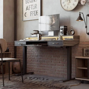 Brooklyn A led electric Standing Desk With Drawers - Desk > Standing Desk