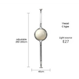 Double Triple Ball Floor Metal Light Lamp - Small One Ball / Warm light - Lamp