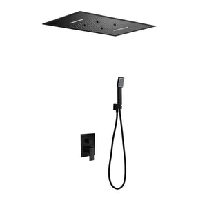 Matte Black Single-Lever Built-In Shower Set, main product view