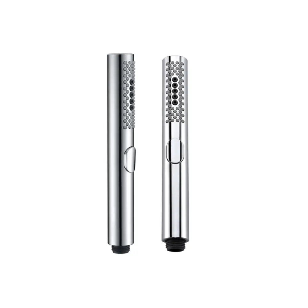 Chrome modern minimalist shower handle set with sleek design details