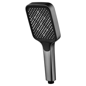 Black Gun Metal Shower Handle Set Modern Minimalist Design, main product view