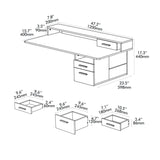 Multifunctional Drawers Troy Standing Desk