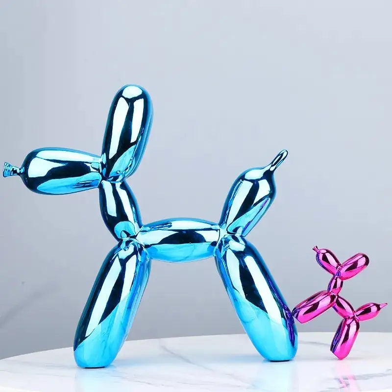 Electroplated Resin Dog Crafts Modern Animal Statue - Home Decor