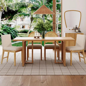 Elegant Kitchen and Dining Room Table - Beige - Dining Table