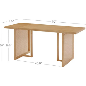 Elegant Kitchen and Dining Room Table - Beige - Dining Table