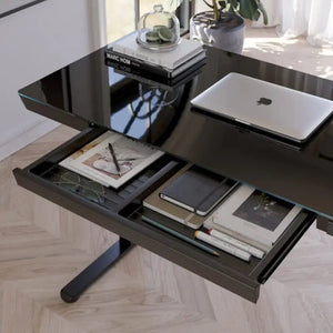 Elitras Tempered Writable Glass Standing Desk - Standing Desk