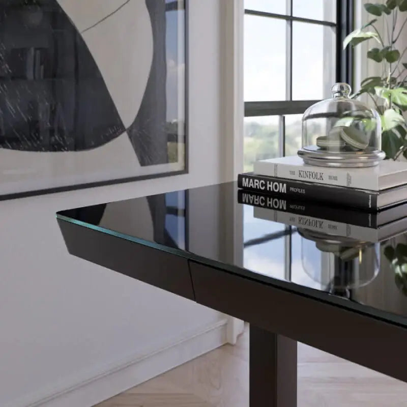 Elitras Tempered Writable Glass Standing Desk - Standing Desk