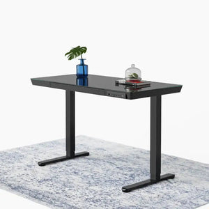 Elitras Tempered Writable Glass Standing Desk - Black / 48’’ x 24’’ - Standing Desk