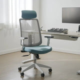 Ergonomic Chair with Lumbar Support - Cyan Blue - Ergonomic Chair