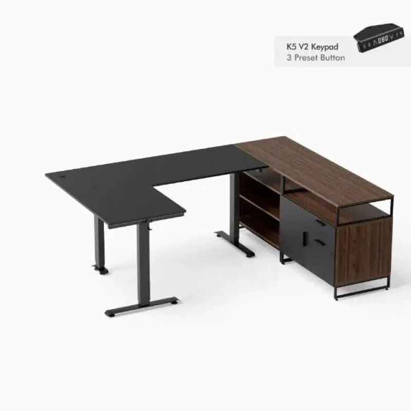 Executive & Luxury Standing Desk - 63 x 48 / U-shaped /