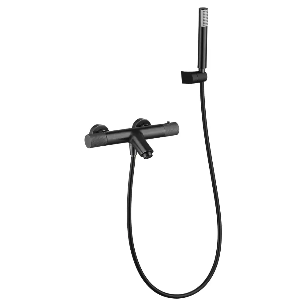 Faucet Bath/Shower Thermostatic Line Black Gum Metal | IMEX - Shower Set