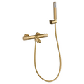 Faucet Bath/Shower Thermostatic Line Brushed Gold | IMEX - Shower Set