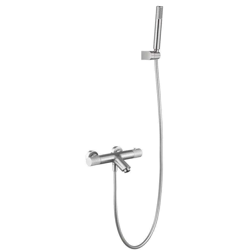 Faucet Bath/Shower Thermostatic Line Brushed Nickel | IMEX - Shower Set
