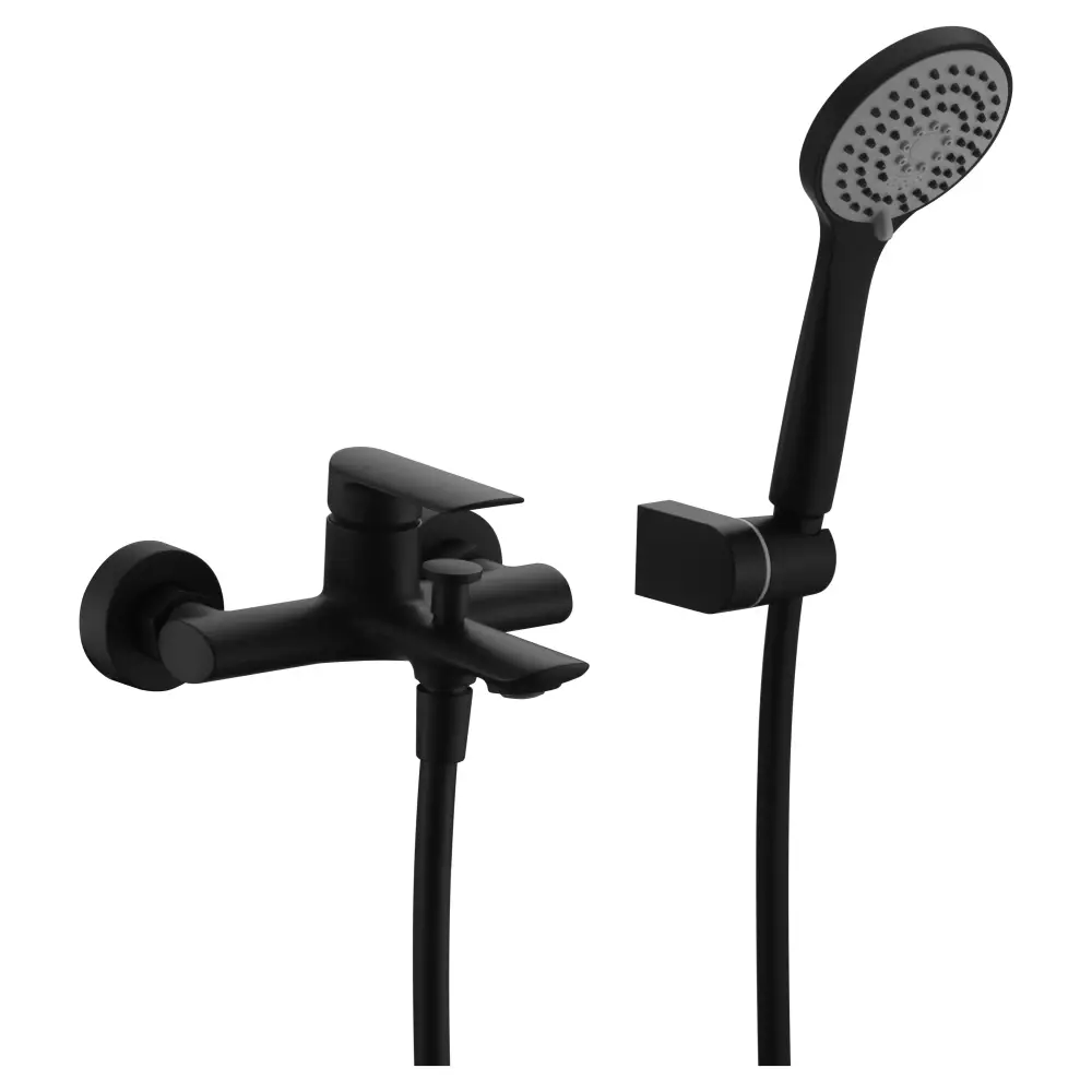 Faucet Bath/Shower Ural Matte Black | IMEX - Shower Set