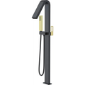 Faucet Bathtub Freestanding Sweden Black Gold Shiny | IMEX - Faucet