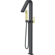 Faucet Bathtub Freestanding Sweden Black Gold Shiny | IMEX - Faucet