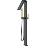 Faucet Bathtub Freestanding Sweden Black Gold Shiny | IMEX - Faucet