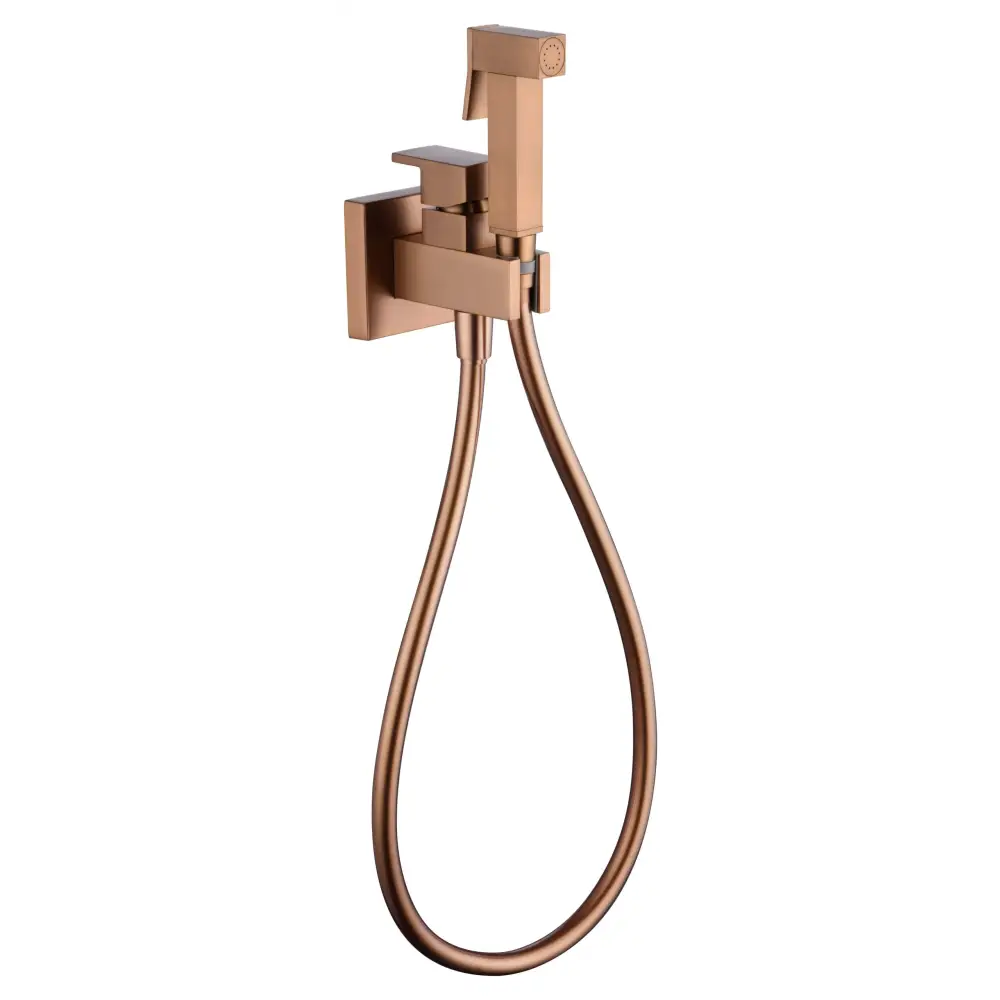 Grifo Empotrado De Bidé Irlanda Oro Rosa Cepillado - Faucet