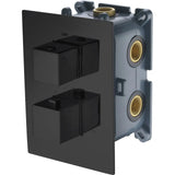 Grifo Empotrado Termostático 4 Vías Negro Mate - Faucet