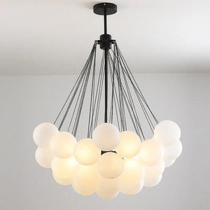 Frosted Glass Ball Pendant Light Modern Chandelier - view 4