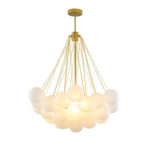Frosted Glass Ball Pendant Light Modern Chandelier - view 5