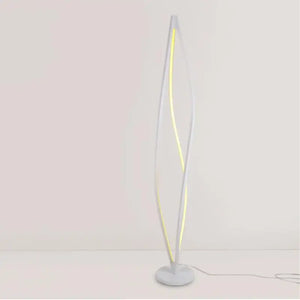 Geometric Led Floor Modern Art Stand Lights Lamp - White / White Light / D18 x H140cm - Floor Lamp