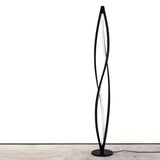 Geometric Led Floor Modern Art Stand Lights Lamp - Black / White Light / D18 x H140cm - Floor Lamp