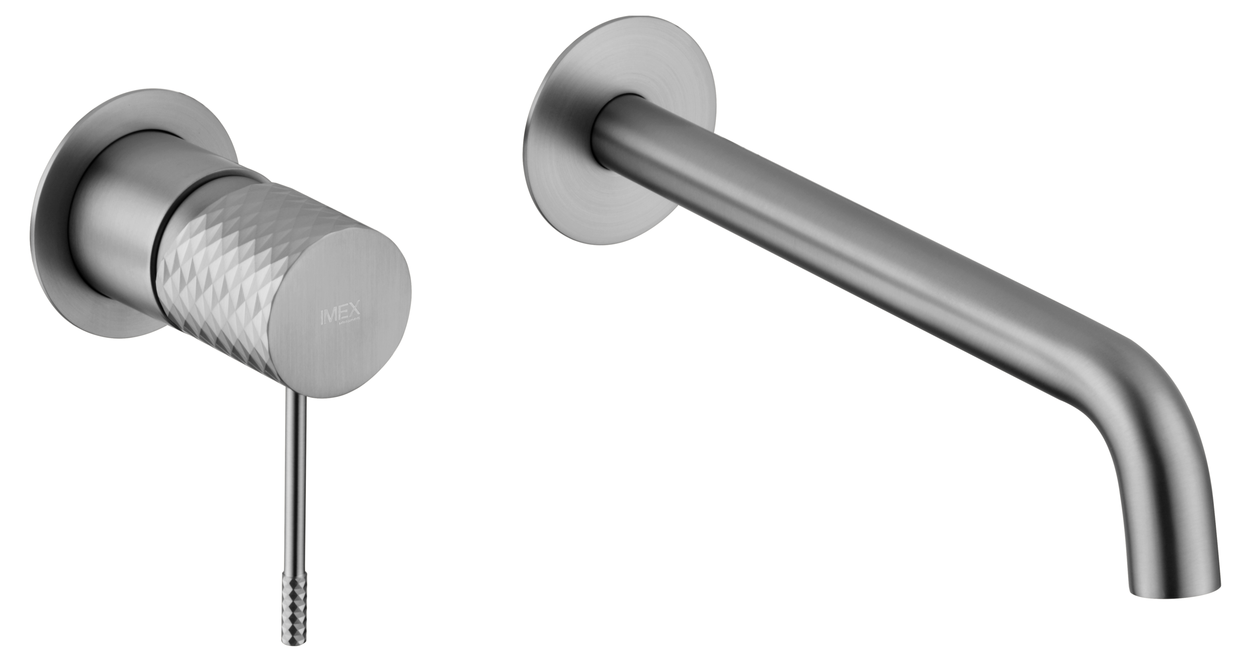 Génova Brushed Nickel Concealed Single Lever Basin Mixer, main product view