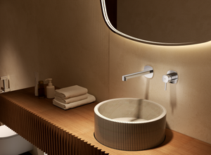 Toscana Brushed Nickel Concealed Single Lever Basin Mixer, view 2